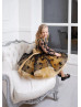 Black Star Tulle Sparkly Flower Girl Dress Photoshoot Outfit